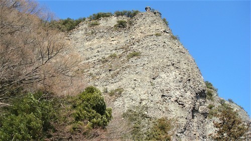 ４崖を見上げる（３７－２０１０）清瀧山 (25).JPG