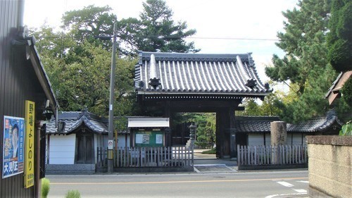 ３山門　左に鬱金桜（２３－６２０７）専超寺 (3).JPG